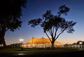 45x84 white sailcloth tent rental with three peaks, Omaha